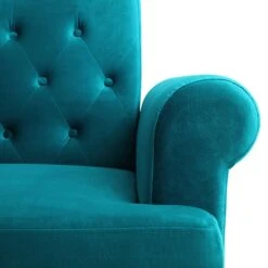 Hanney 3-Seater Chesterfield Sofabed In Teal Velvet 35 Hanney 3-Seater Chesterfield Sofabed In Teal Velvet -Entreprise Cc Shop AYSF 011 TEAL VEL detail3