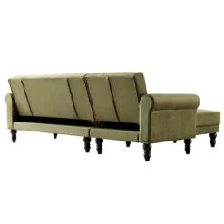 Hanney Chesterfield Chaise Sofabed In Moss Green Velvet 31 Hanney Chesterfield Chaise Sofabed In Moss Green Velvet -Entreprise Cc Shop AYSF 012 MOSSGREEN VEL WB10