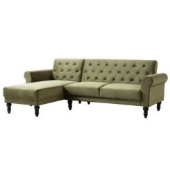 Hanney Chesterfield Chaise Sofabed In Moss Green Velvet 24 Hanney Chesterfield Chaise Sofabed In Moss Green Velvet -Entreprise Cc Shop AYSF 012 MOSSGREEN VEL WB2