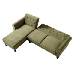 Hanney Chesterfield Chaise Sofabed In Moss Green Velvet 25 Hanney Chesterfield Chaise Sofabed In Moss Green Velvet -Entreprise Cc Shop AYSF 012 MOSSGREEN VEL WB4