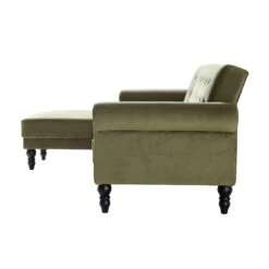 Hanney Chesterfield Chaise Sofabed In Moss Green Velvet 28 Hanney Chesterfield Chaise Sofabed In Moss Green Velvet -Entreprise Cc Shop AYSF 012 MOSSGREEN VEL WB7