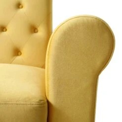 Hanney Chesterfield Chaise Sofabed In Mustard Yellow Velvet -Entreprise Cc Shop AYSF 012 MUSTARD VEL detail2