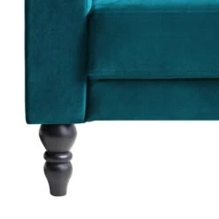Hanney Chesterfield Chaise Sofabed In Teal Velvet -Entreprise Cc Shop AYSF 012 TEAL VEL detail4