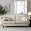 Harper 3-Seater Slope Arm Beige Woven Fabric Sofa -Entreprise Cc Shop AYSF 015 BEIGE WOVEN 3ST main
