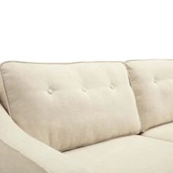 Harper 3-Seater Slope Arm Beige Woven Fabric Sofa 23 Harper 3-Seater Slope Arm Beige Woven Fabric Sofa -Entreprise Cc Shop AYSF 015 BEIGE WOVEN detail1