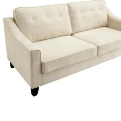 Harper 3-Seater Slope Arm Beige Woven Fabric Sofa 24 Harper 3-Seater Slope Arm Beige Woven Fabric Sofa -Entreprise Cc Shop AYSF 015 BEIGE WOVEN detail2
