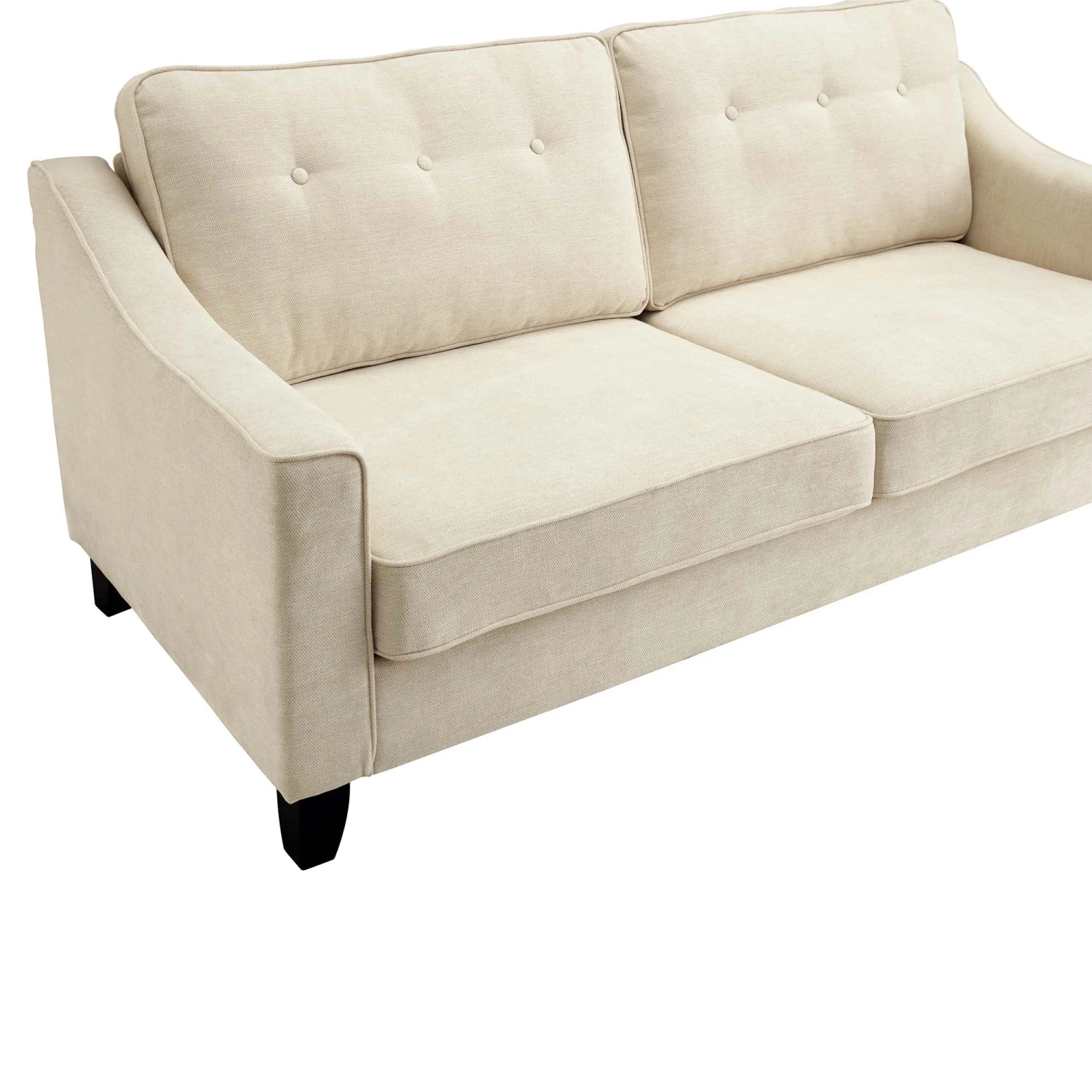 Harper 3-Seater Slope Arm Beige Woven Fabric Sofa 12 Harper 3-Seater Slope Arm Beige Woven Fabric Sofa - Image 10
