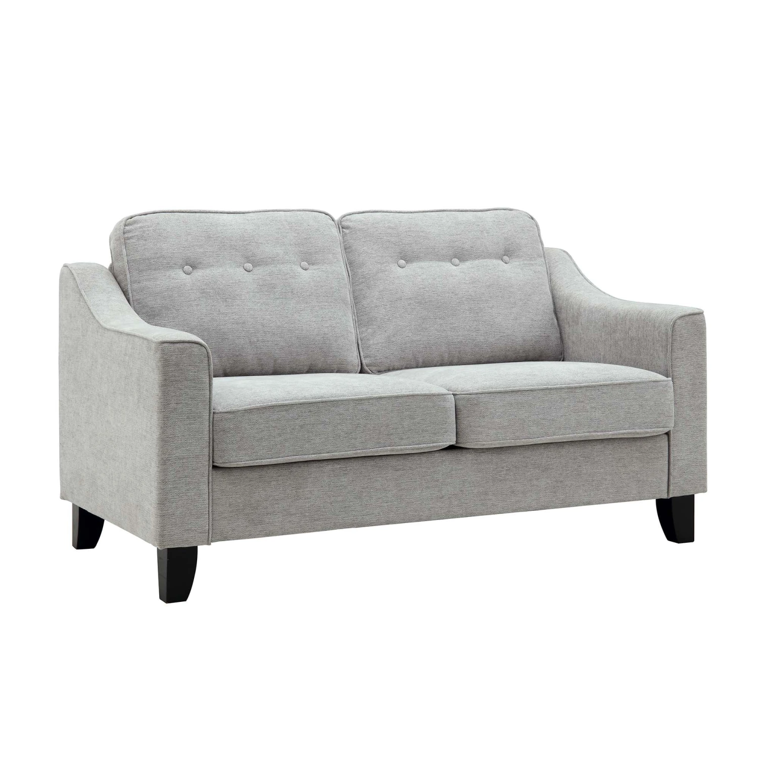 Harper 2-Seater Slope Arm Grey Woven Fabric Sofa 6 Harper 2-Seater Slope Arm Grey Woven Fabric Sofa - Image 4