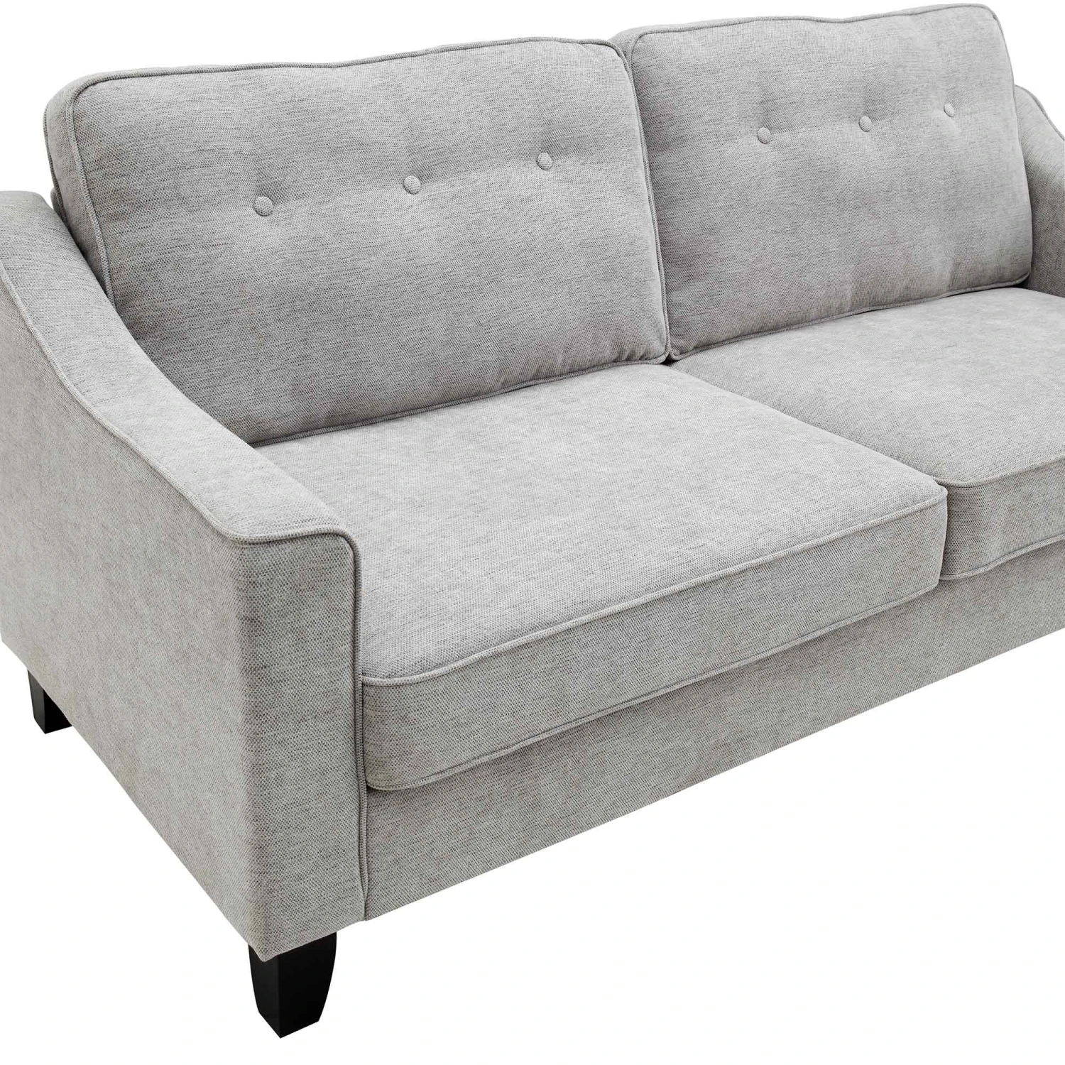 Harper 2-Seater Slope Arm Grey Woven Fabric Sofa 10 Harper 2-Seater Slope Arm Grey Woven Fabric Sofa - Image 8