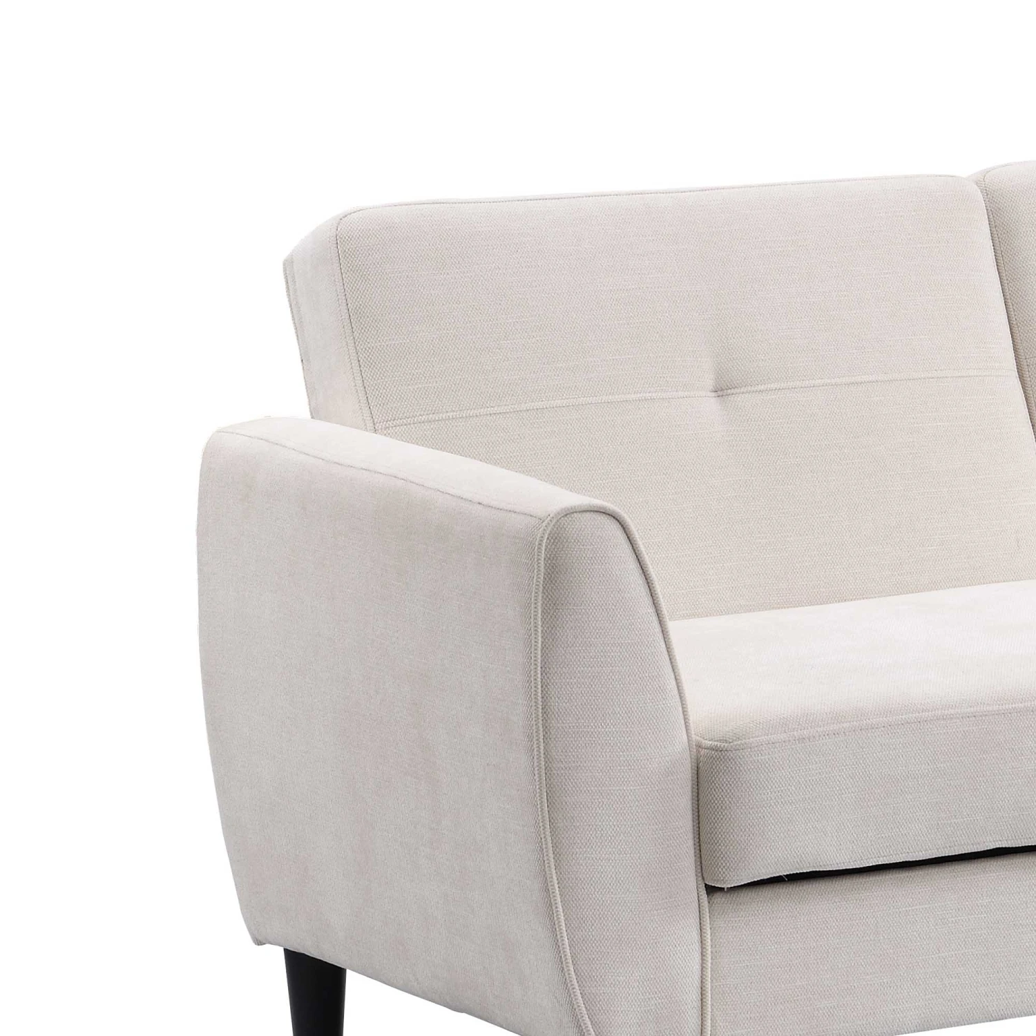 Latimer Beige Woven Fabric 3-Seater Storage Sofa Bed 17 Latimer Beige Woven Fabric 3-Seater Storage Sofa Bed - Image 15