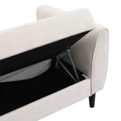 Latimer Beige Woven Fabric 3-Seater Storage Sofa Bed 39 Latimer Beige Woven Fabric 3-Seater Storage Sofa Bed -Entreprise Cc Shop AYSF 09 BEIGEWOVEN 3ST detail4
