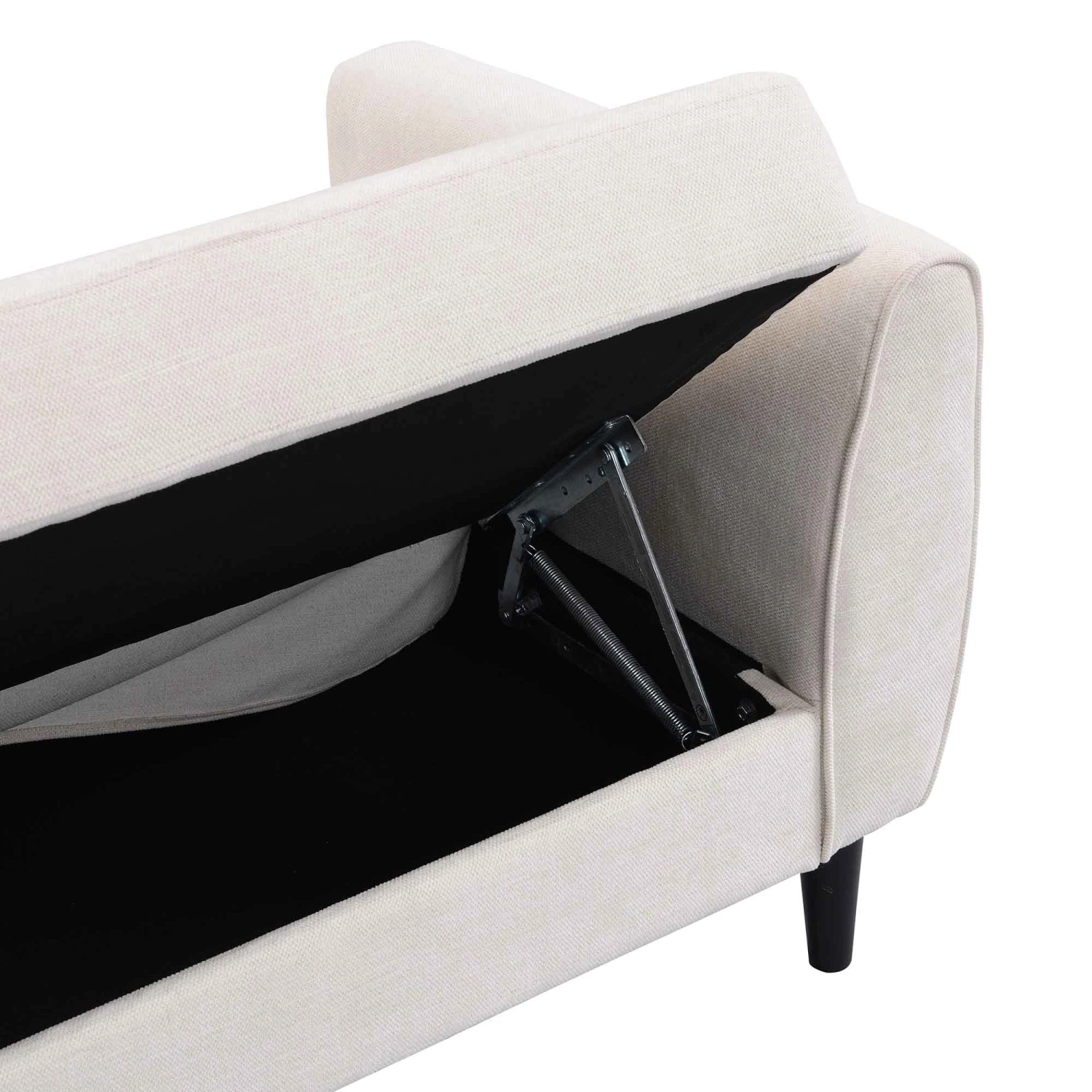 Latimer Beige Woven Fabric 3-Seater Storage Sofa Bed 20 Latimer Beige Woven Fabric 3-Seater Storage Sofa Bed - Image 18