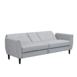 Latimer Grey Faux Leather 3-Seater Storage Sofa Bed 30 Latimer Grey Faux Leather 3-Seater Storage Sofa Bed -Entreprise Cc Shop AYSF 09 GREYPU 3ST WB4