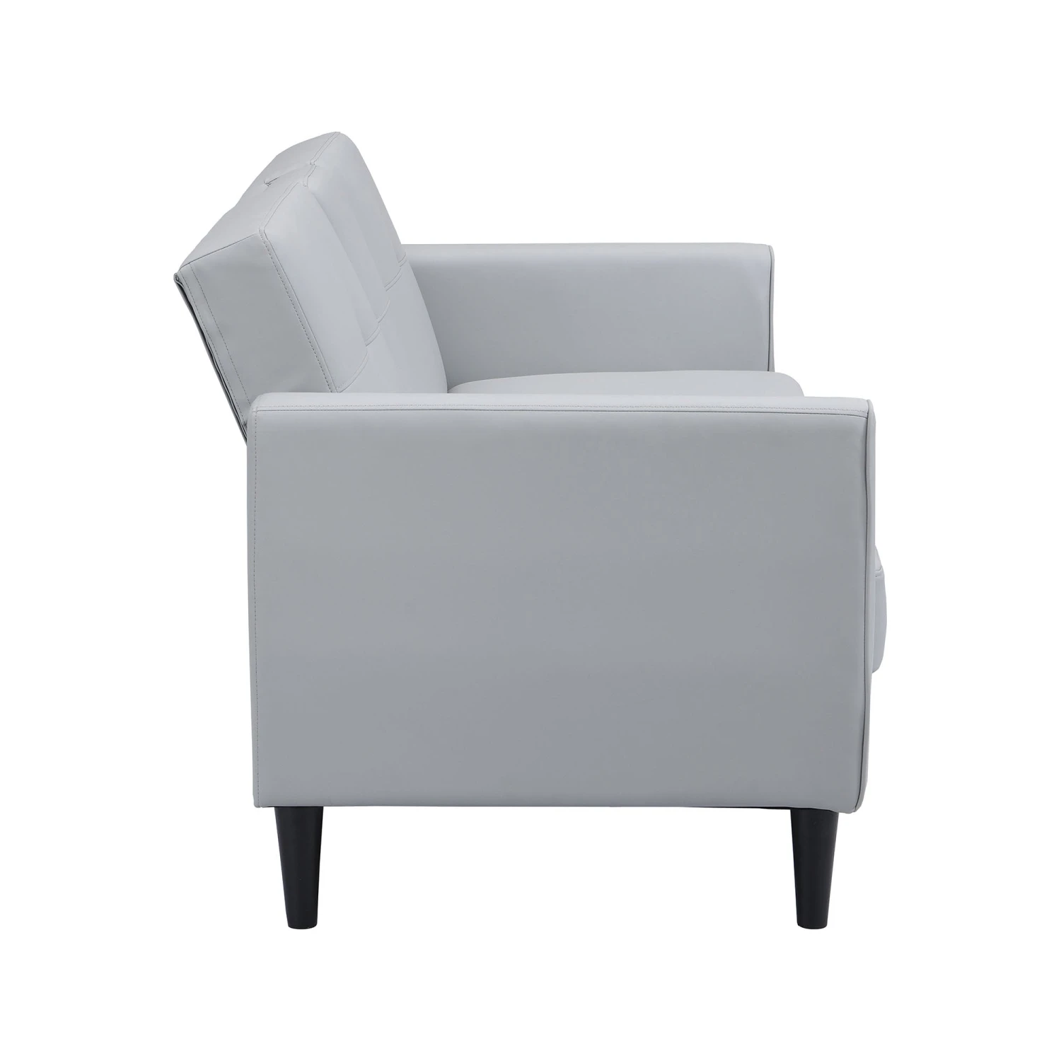 Latimer Grey Faux Leather 3-Seater Storage Sofa Bed 15 Latimer Grey Faux Leather 3-Seater Storage Sofa Bed - Image 13