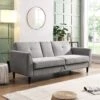 Latimer Light Grey Brushed Fabric 3-Seater Storage Sofa Bed 2 Latimer Light Grey Brushed Fabric 3-Seater Storage Sofa Bed -Entreprise Cc Shop AYSF 09 LGREYFAB 3ST scene2