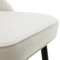 Miyae Set Of 2 Pleated Champagne Beige Velvet Upholstered Counter Stools -Entreprise Cc Shop BCH 2148 CHAMP VEL 2P detail4