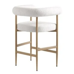 Fulbourn White Boucle Counter Stool With Natural Wood Effect Legs 20 Fulbourn White Boucle Counter Stool With Natural Wood Effect Legs -Entreprise Cc Shop BCH 2171 WHITE BOUCLE NAT WB4