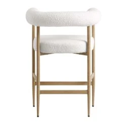 Fulbourn White Boucle Counter Stool With Natural Wood Effect Legs 21 Fulbourn White Boucle Counter Stool With Natural Wood Effect Legs -Entreprise Cc Shop BCH 2171 WHITE BOUCLE NAT WB5