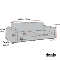 Gianni Three Seater Sofa, Beige Woven Fabric 23 Gianni Three Seater Sofa, Beige Woven Fabric -Entreprise Cc Shop BO 9678 3ST