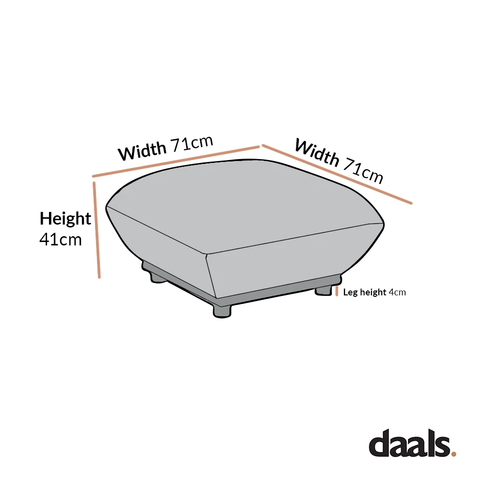 Gianni Pouffe, Goldenrod Velvet 8 Gianni Pouffe, Goldenrod Velvet - Image 6