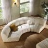 Granvia Ecru Boucle Modular Sofa, 3-Seater Curved Sofa 2 Granvia Ecru Boucle Modular Sofa, 3-Seater Curved Sofa -Entreprise Cc Shop BOSF 9381 BEIGE BOU 3ST CURVED main