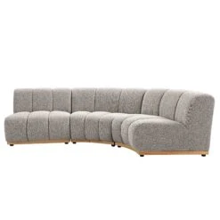Granvia Taupe Boucle Modular Sofa, 3-Seater L-Shaped Sofa -Entreprise Cc Shop BOSF 9381 TAUPE BOU 3ST LS WB3