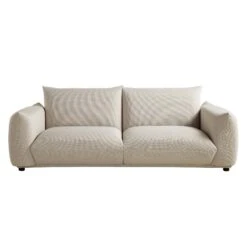 Gianni Three Seater Sofa, Beige Woven Fabric 22 Gianni Three Seater Sofa, Beige Woven Fabric -Entreprise Cc Shop BOSF 9678 BEIGE WOV 3ST WB1