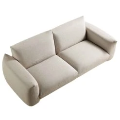 Gianni Three Seater Sofa, Beige Woven Fabric 26 Gianni Three Seater Sofa, Beige Woven Fabric -Entreprise Cc Shop BOSF 9678 BEIGE WOV 3ST WB3