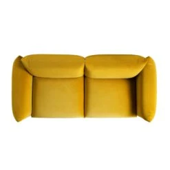 Gianni Three Seater Sofa, Goldenrod Velvet -Entreprise Cc Shop BOSF 9678 GOLD VEL 3ST WB3