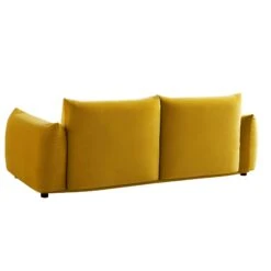 Gianni Three Seater Sofa, Goldenrod Velvet -Entreprise Cc Shop BOSF 9678 GOLD VEL 3ST WB6