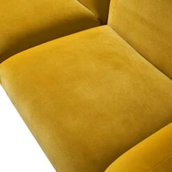 Gianni Three Seater Sofa, Goldenrod Velvet -Entreprise Cc Shop BOSF 9678 GOLD VEL 3ST detail2