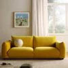 Gianni Three Seater Sofa, Goldenrod Velvet 1 Gianni Three Seater Sofa, Goldenrod Velvet -Entreprise Cc Shop BOSF 9678 GOLD VEL 3ST scene1