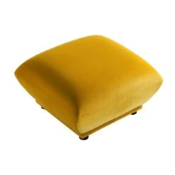 Gianni Pouffe, Goldenrod Velvet 18 Gianni Pouffe, Goldenrod Velvet -Entreprise Cc Shop BOSF 9678 GOLD VEL STOOL WB2