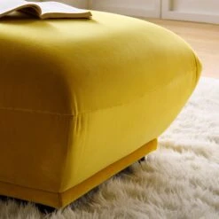 Gianni Pouffe, Goldenrod Velvet 15 Gianni Pouffe, Goldenrod Velvet -Entreprise Cc Shop BOSF 9678 GOLD VEL STOOL scene2