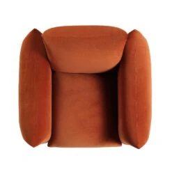 Gianni Armchair, Rust Velvet -Entreprise Cc Shop BOSF 9678 RUST VEL 1ST WB3