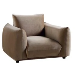 Gianni Armchair, Mink Velvet 22 Gianni Armchair, Mink Velvet -Entreprise Cc Shop BOSF 9678 TAUPE VEL 1ST WB2