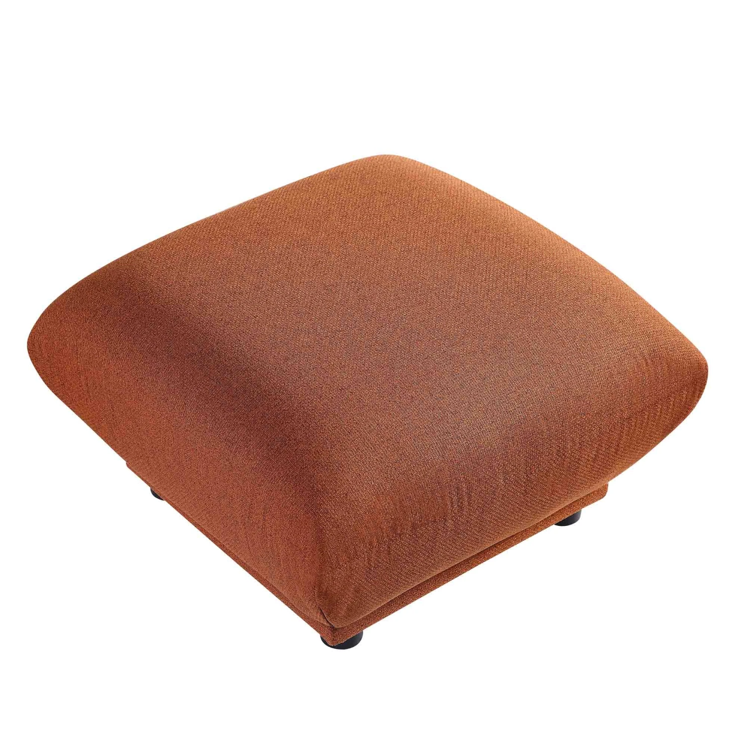 Gianni Pouffe, Terracotta Fabric 8 Gianni Pouffe, Terracotta Fabric - Image 6