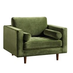 Henrietta Armchair, Moss Green Velvet 20 Henrietta Armchair, Moss Green Velvet -Entreprise Cc Shop BOSF 9680 FERN VEL 1ST WB1