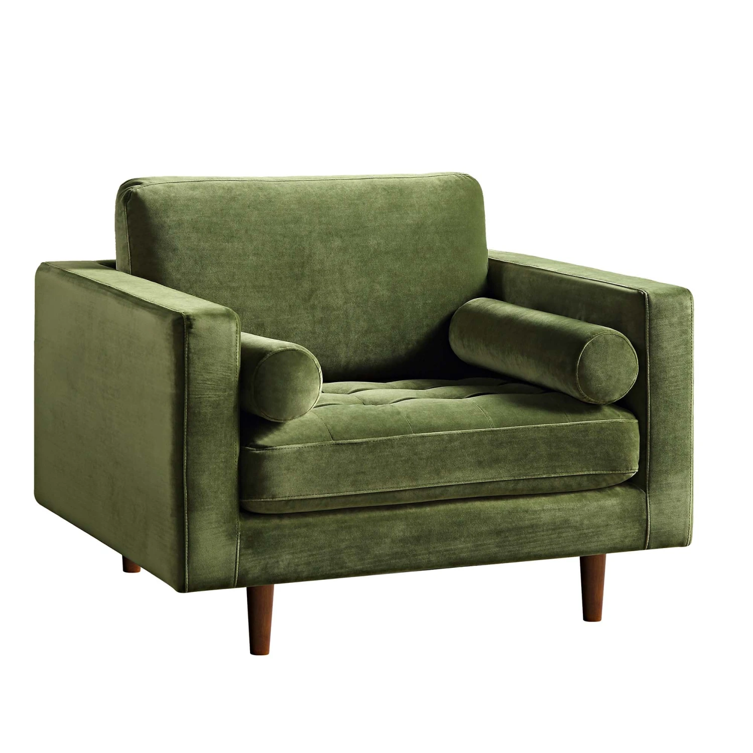 Henrietta Armchair, Moss Green Velvet 7 Henrietta Armchair, Moss Green Velvet - Image 5