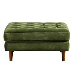 Henrietta Ottoman, Moss Green Velvet 16 Henrietta Ottoman, Moss Green Velvet -Entreprise Cc Shop BOSF 9680 FERN VEL STOOL WB2