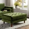 Henrietta Ottoman, Moss Green Velvet 1 Henrietta Ottoman, Moss Green Velvet -Entreprise Cc Shop BOSF 9680 FERN VEL STOOL main