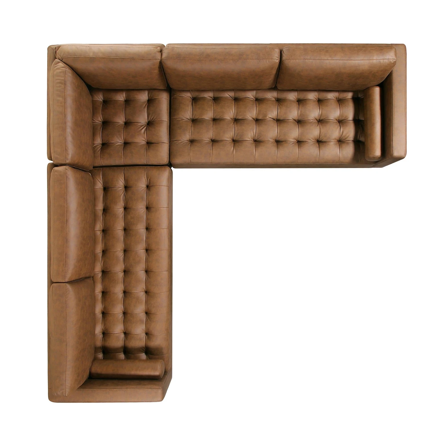Henrietta 5+Seater Corner Sofa, Tan Faux Suede 12 Henrietta 5+Seater Corner Sofa, Tan Faux Suede - Image 10