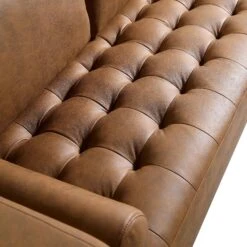 Henrietta 5+Seater Corner Sofa, Tan Faux Suede 30 Henrietta 5+Seater Corner Sofa, Tan Faux Suede -Entreprise Cc Shop BOSF 9680 TAN FXLT CORNER SET detail1