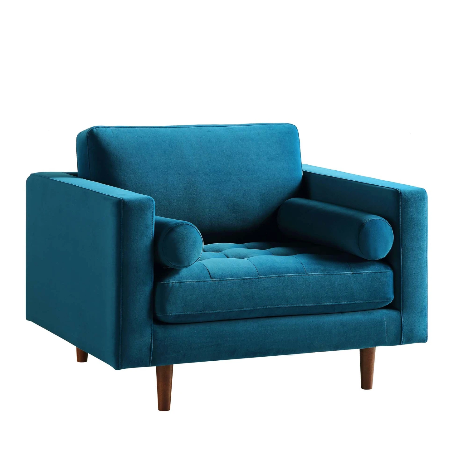 Henrietta Armchair, Teal Velvet 9 Henrietta Armchair, Teal Velvet - Image 7