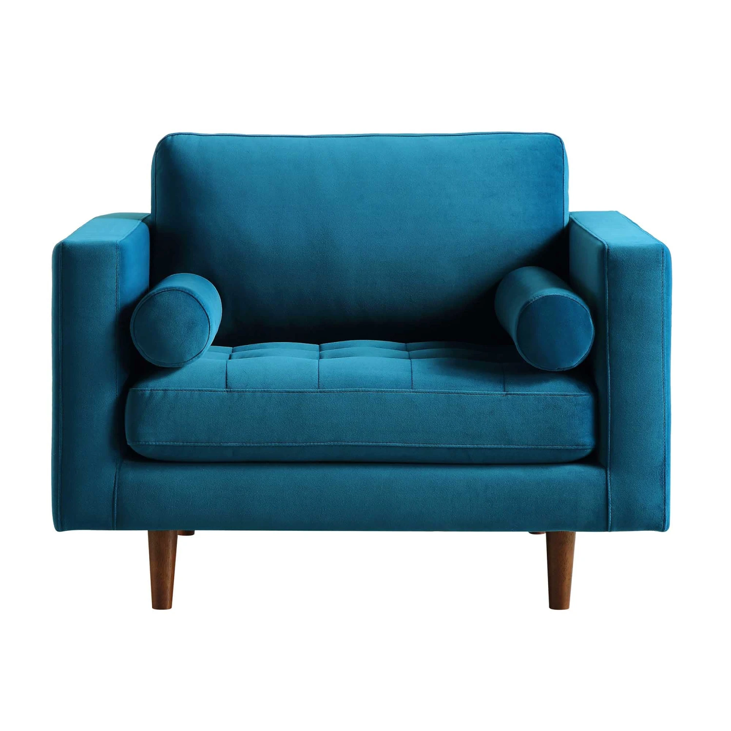 Henrietta Armchair, Teal Velvet 7 Henrietta Armchair, Teal Velvet - Image 5