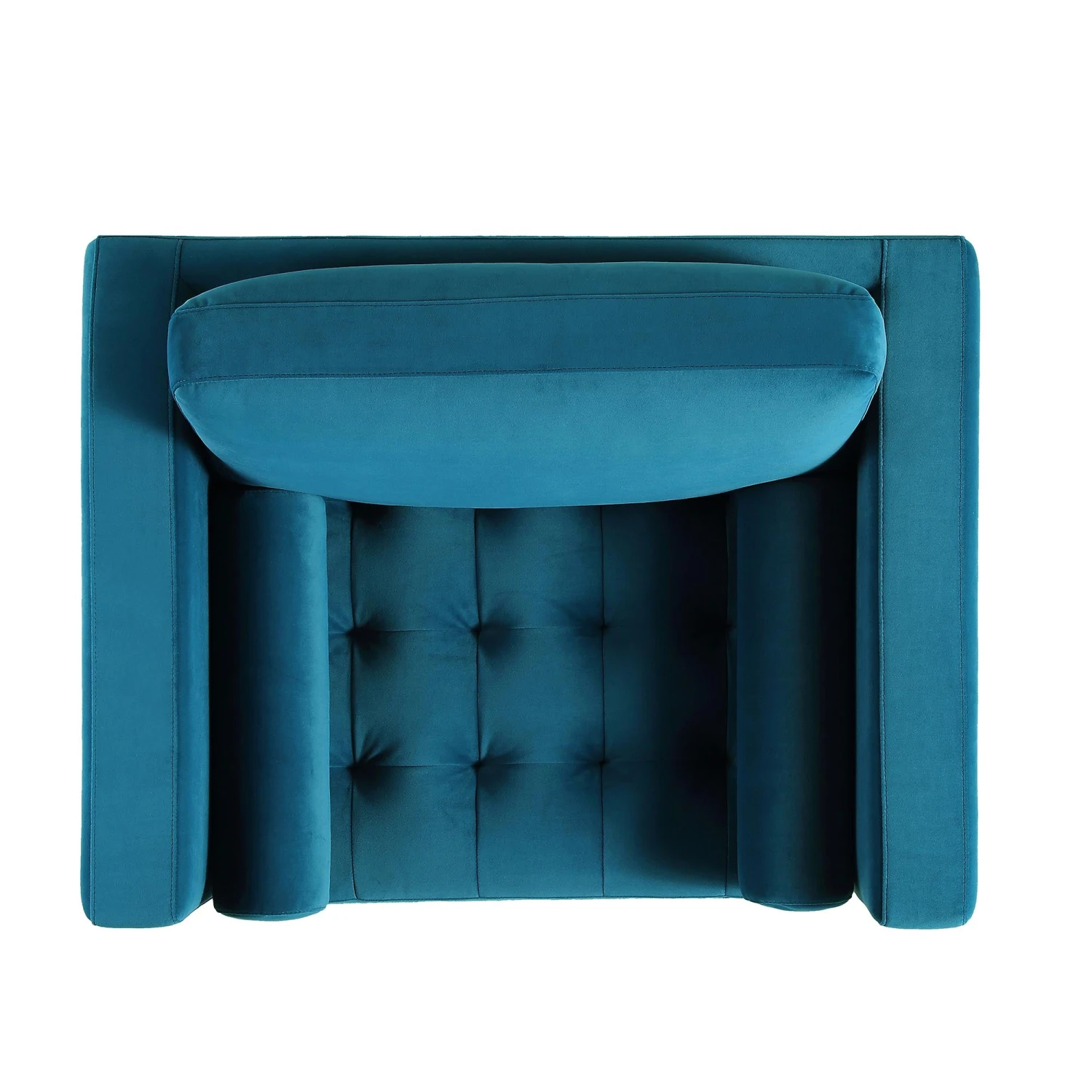 Henrietta Armchair, Teal Velvet 10 Henrietta Armchair, Teal Velvet - Image 8