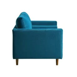 Henrietta 2-Seater Sofa, Teal Velvet -Entreprise Cc Shop BOSF 9680 TEAL VEL 2ST WB4