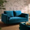Henrietta 2-Seater Sofa, Teal Velvet 1 Henrietta 2-Seater Sofa, Teal Velvet -Entreprise Cc Shop BOSF 9680 TEAL VEL 2ST main