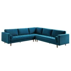 Henrietta 5+Seater Corner Sofa, Teal Velvet 16 Henrietta 5+Seater Corner Sofa, Teal Velvet -Entreprise Cc Shop BOSF 9680 TEAL VELCORNER WB1