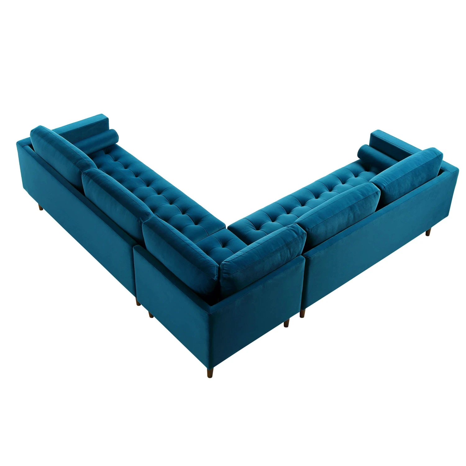 Henrietta 5+Seater Corner Sofa, Teal Velvet 10 Henrietta 5+Seater Corner Sofa, Teal Velvet - Image 8